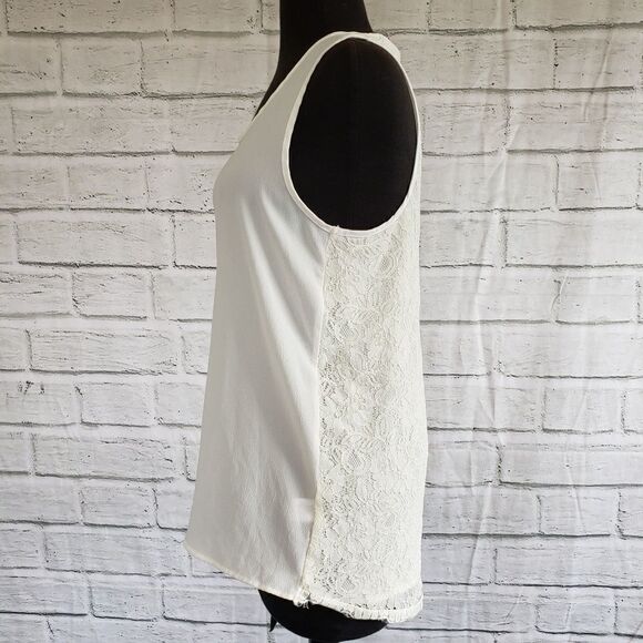 Gibson Lace Back Woven Tank Top Size Small - Picture 3 of 8